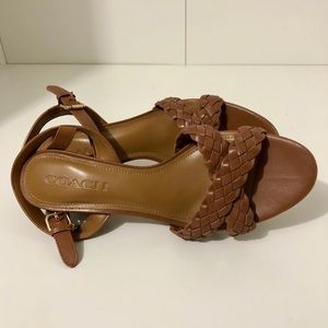 Coach heeled sandal